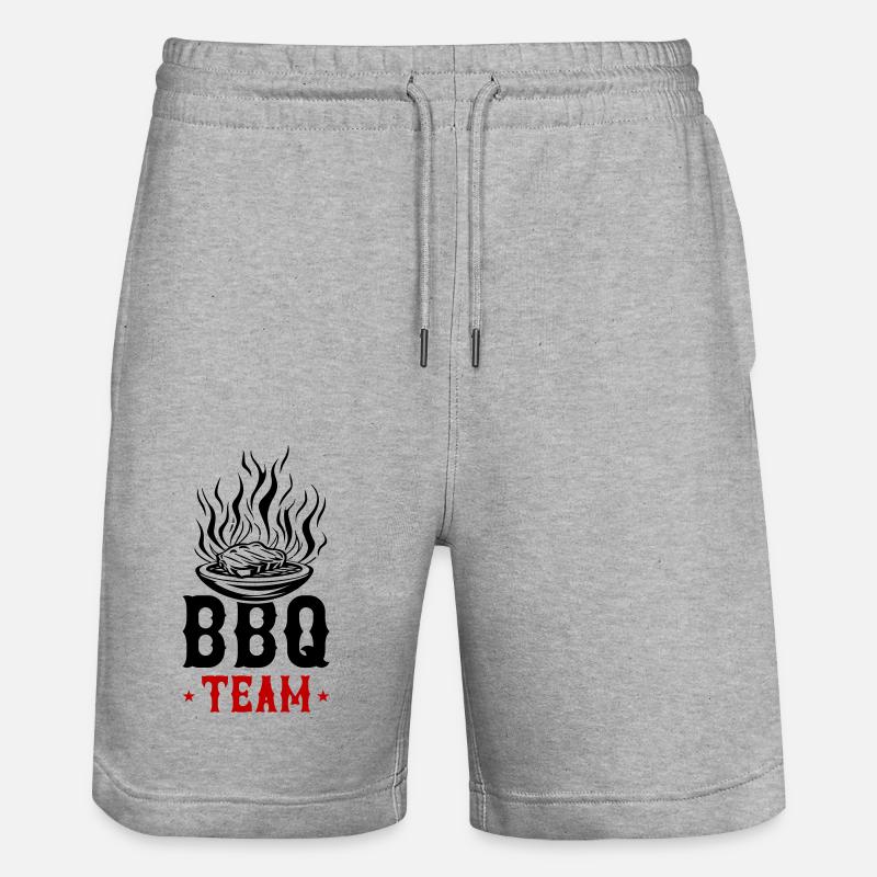 L’équipe de Grill Bbq - Short de jogging bio TRAINER Stanley/Stella unisexe - gris chiné