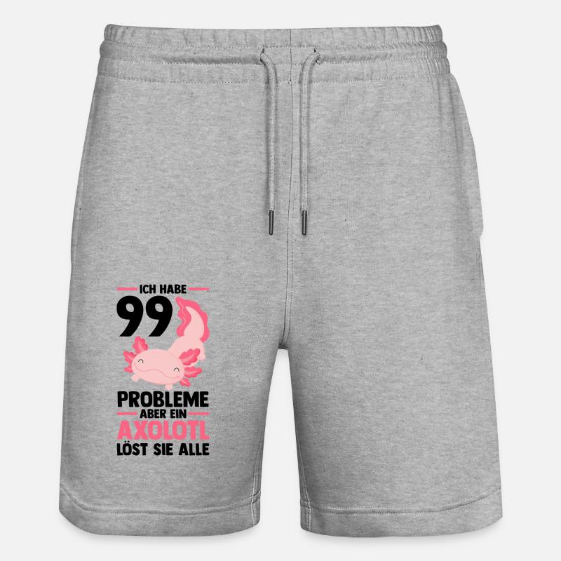 Axolotl - Short de jogging bio TRAINER Stanley/Stella unisexe - gris chiné