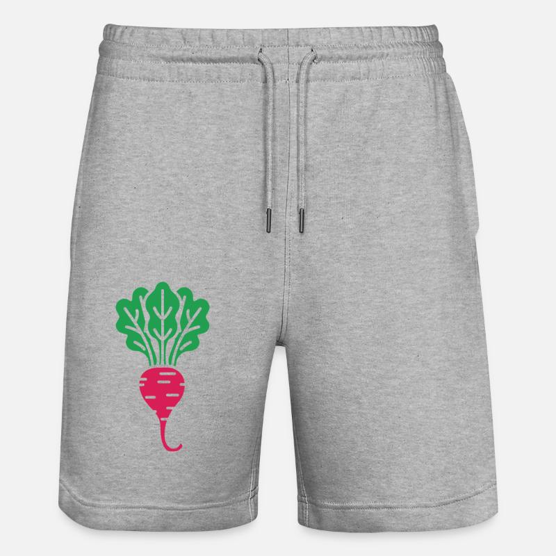 betterave - Short de jogging bio TRAINER Stanley/Stella unisexe - gris chiné