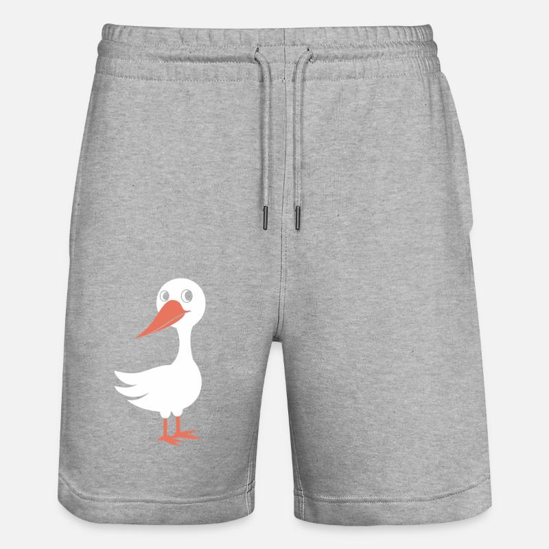 cigogne - Short de jogging bio TRAINER Stanley/Stella unisexe - gris chiné