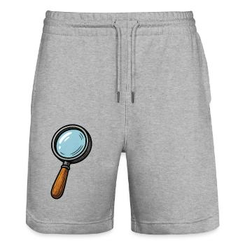 loupe - Short de jogging bio TRAINER Stanley/Stella unisexe - gris chiné - Devant - Nik (191cm) & Marisol (170cm)