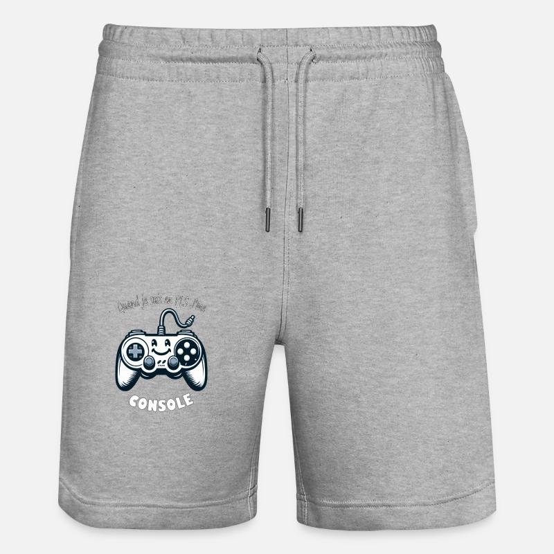 Console - Short de jogging bio TRAINER Stanley/Stella unisexe - gris chiné