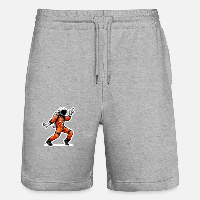 Homme de l’espace dansant - Short de jogging bio TRAINER Stanley/Stella unisexe - gris chiné