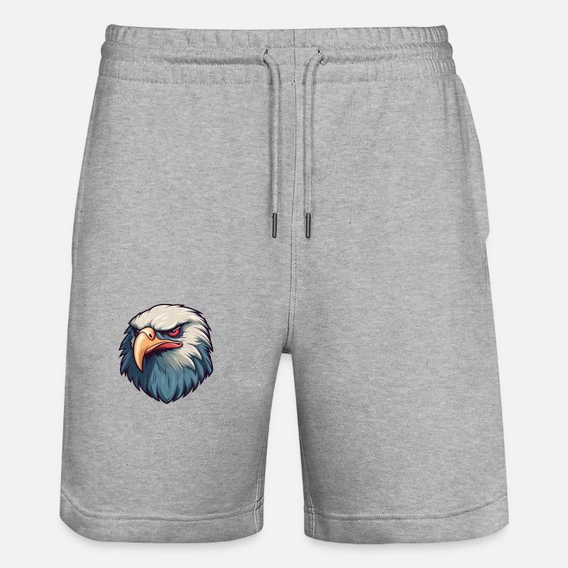 AigleSprint - Stanley/Stella Unisex Bio Joggingshorts Trainer  - Grau meliert