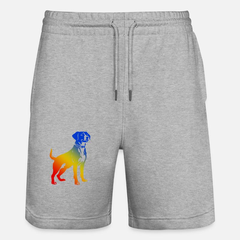 Chien Jack Russell Terrier - Short de jogging bio TRAINER Stanley/Stella unisexe - gris chiné
