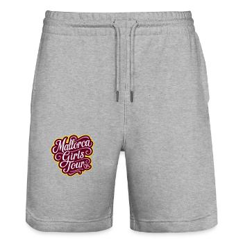 Mallorca Girls Tour Coeur - Short de jogging bio TRAINER Stanley/Stella unisexe - gris chiné - Devant - Nik (191cm) & Marisol (170cm)