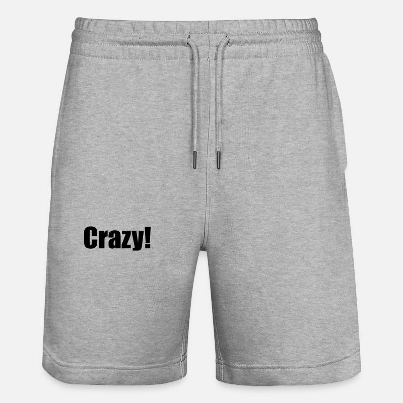 Fou! noir - Short de jogging bio TRAINER Stanley/Stella unisexe - gris chiné