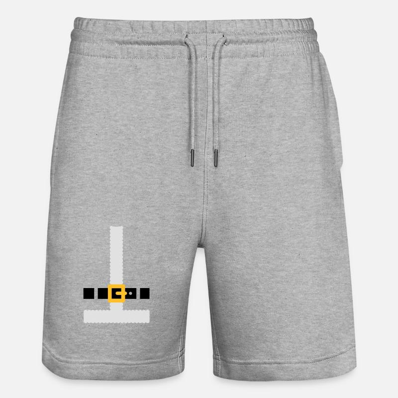 Costume Père Noël - Short de jogging bio TRAINER Stanley/Stella unisexe - gris chiné