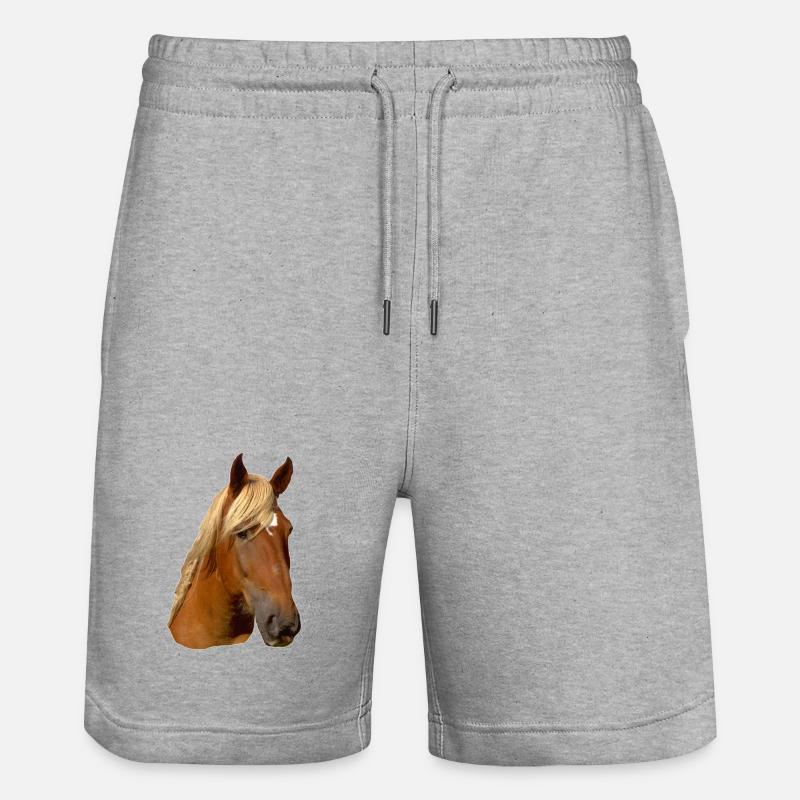 Tête de cheval - Short de jogging bio TRAINER Stanley/Stella unisexe - gris chiné
