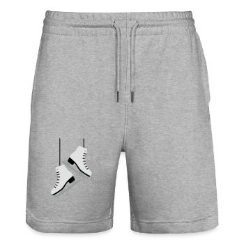 patinage artistique femme - Short de jogging bio TRAINER Stanley/Stella unisexe - gris chiné - Devant - Nik (191cm) & Marisol (170cm)