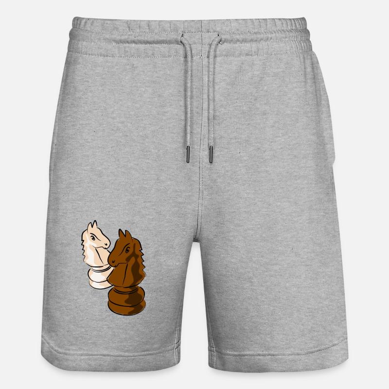 échecs - Short de jogging bio TRAINER Stanley/Stella unisexe - gris chiné