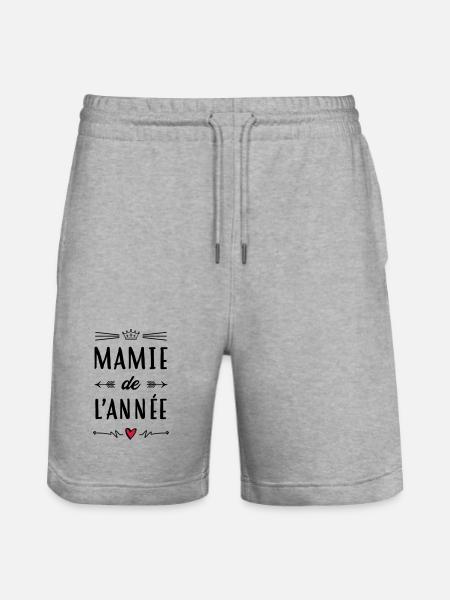 Großmütter / Oma / Mami / Großmutter / Mamy - Stanley/Stella Unisex Bio Joggingshorts Trainer  - Grau meliert