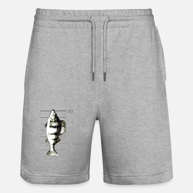 Pêche à la perche - Short de jogging bio TRAINER Stanley/Stella unisexe - gris chiné