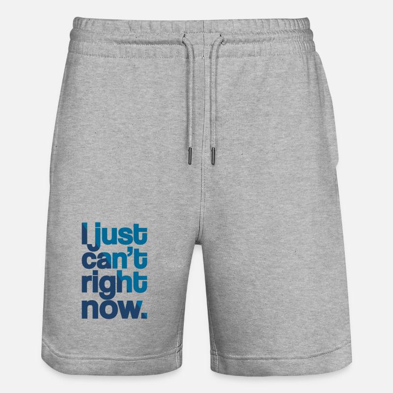 Geht einfach nicht - Stanley/Stella Unisex Bio Joggingshorts Trainer  - Grau meliert