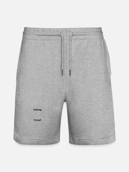 Baking Bread - Stanley/Stella Unisex Bio Joggingshorts Trainer - Grau meliert