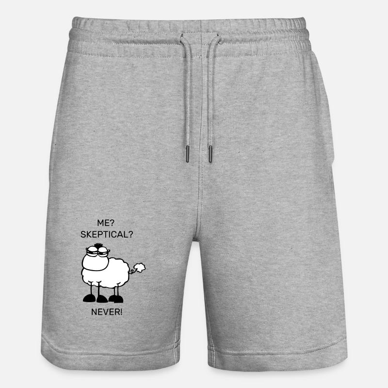 Skeptisches Schaf - Stanley/Stella Unisex Bio Joggingshorts Trainer  - Grau meliert