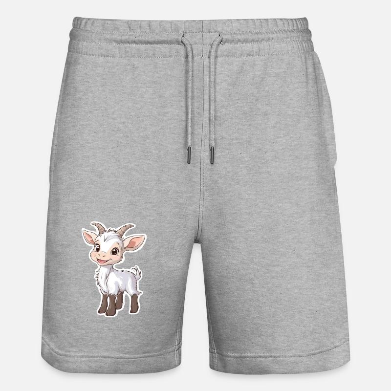 Chèvre - Short de jogging bio TRAINER Stanley/Stella unisexe - gris chiné