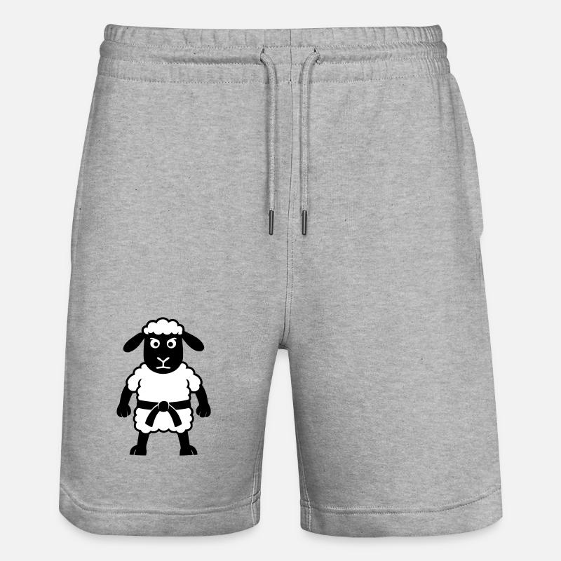 Karaté Mouton - Short de jogging bio TRAINER Stanley/Stella unisexe - gris chiné