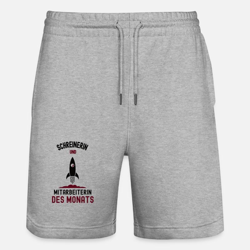 Employé du mois Carpenter Carpenter - Short de jogging bio TRAINER Stanley/Stella unisexe - gris chiné