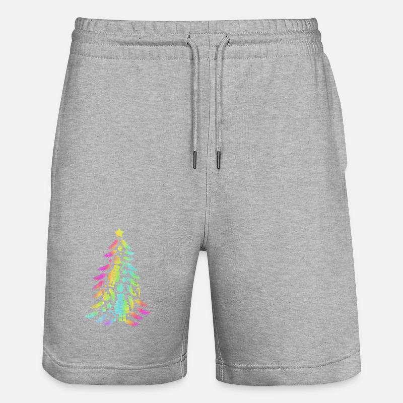 Casse-noisette sapin de Noël - Short de jogging bio TRAINER Stanley/Stella unisexe - gris chiné