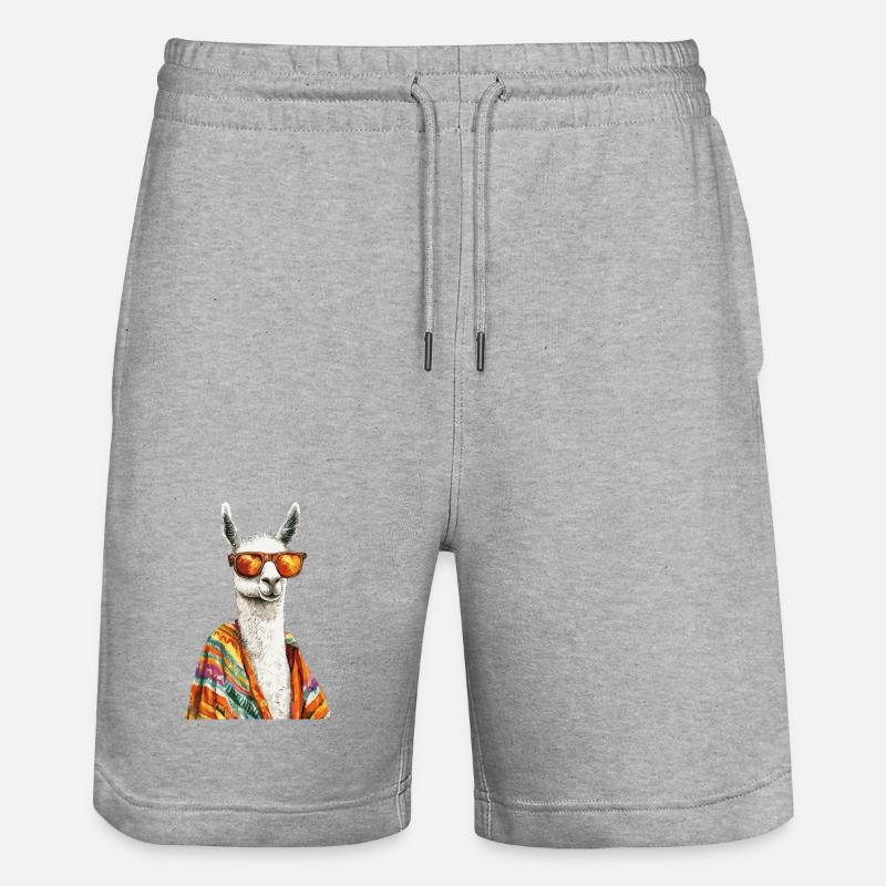 lama - Short de jogging bio TRAINER Stanley/Stella unisexe - gris chiné