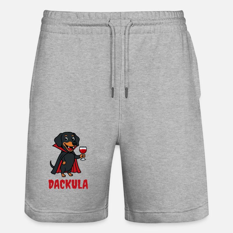 DACKULA - Short de jogging bio TRAINER Stanley/Stella unisexe - gris chiné