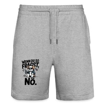 If you ask like that, nope. - Stanley/Stella Trainer Unisex Organic Jogging Shorts - heather grey - Front - Nik (191cm) & Marisol (170cm)