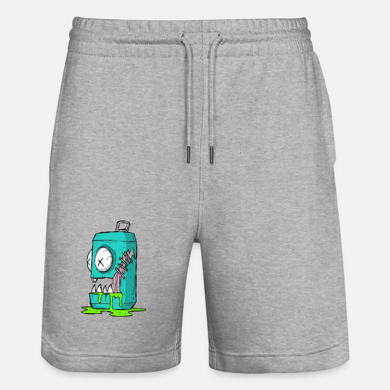 Monster Box Bande dessinée - Short de jogging bio TRAINER Stanley/Stella unisexe - gris chiné