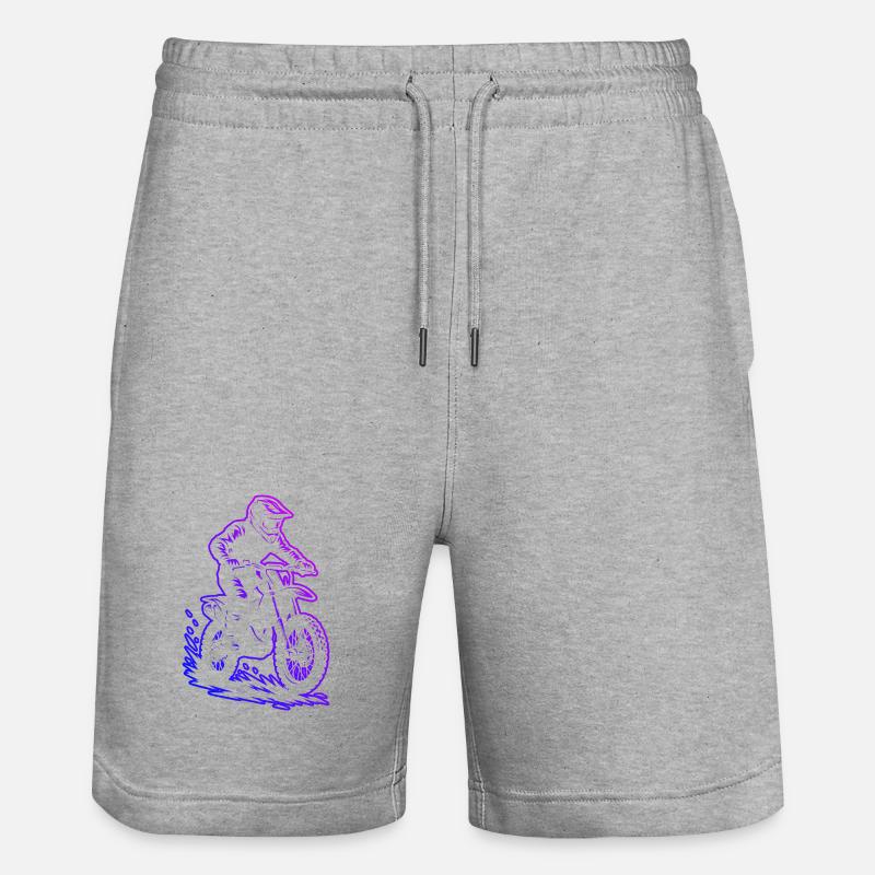 Conception compacte du motocross - Short de jogging bio TRAINER Stanley/Stella unisexe - gris chiné