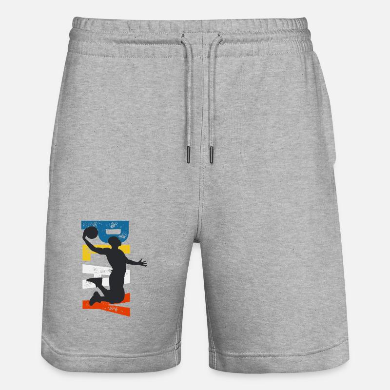 PLAY – Minimal Design - Short de jogging bio TRAINER Stanley/Stella unisexe - gris chiné