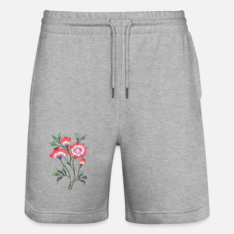 Fleur - Short de jogging bio TRAINER Stanley/Stella unisexe - gris chiné