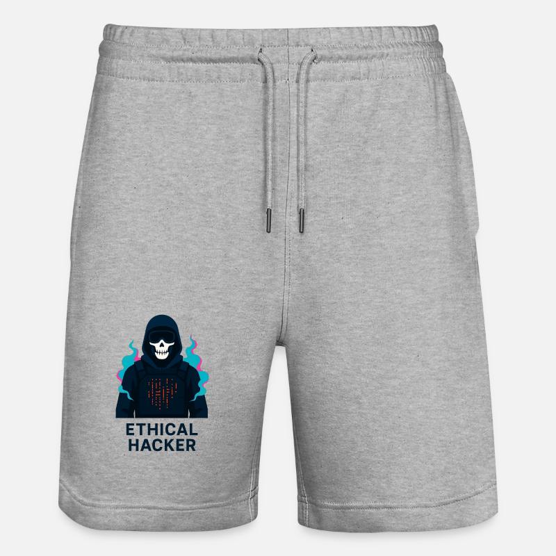 Ethischer Hacker – Cybersicherheit - Stanley/Stella Unisex Bio Joggingshorts Trainer  - Grau meliert