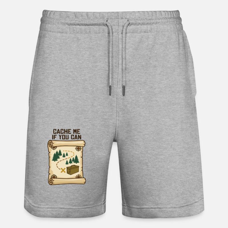 Chasse au trésor de géocaching - Short de jogging bio TRAINER Stanley/Stella unisexe - gris chiné
