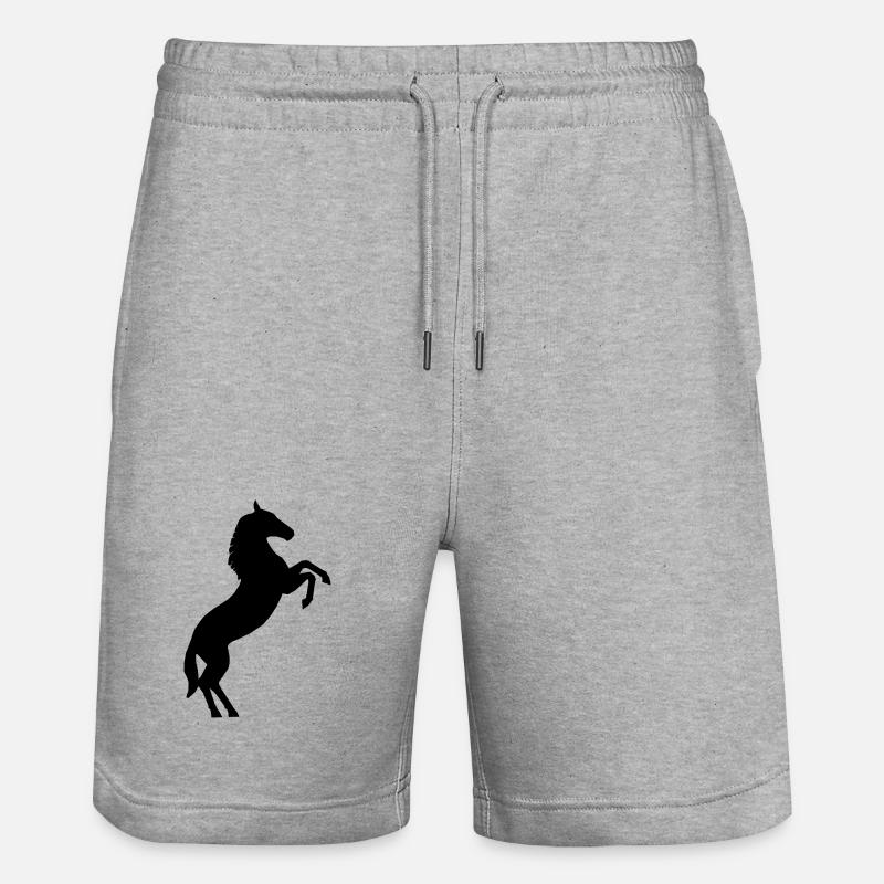 Cheval - Short de jogging bio TRAINER Stanley/Stella unisexe - gris chiné