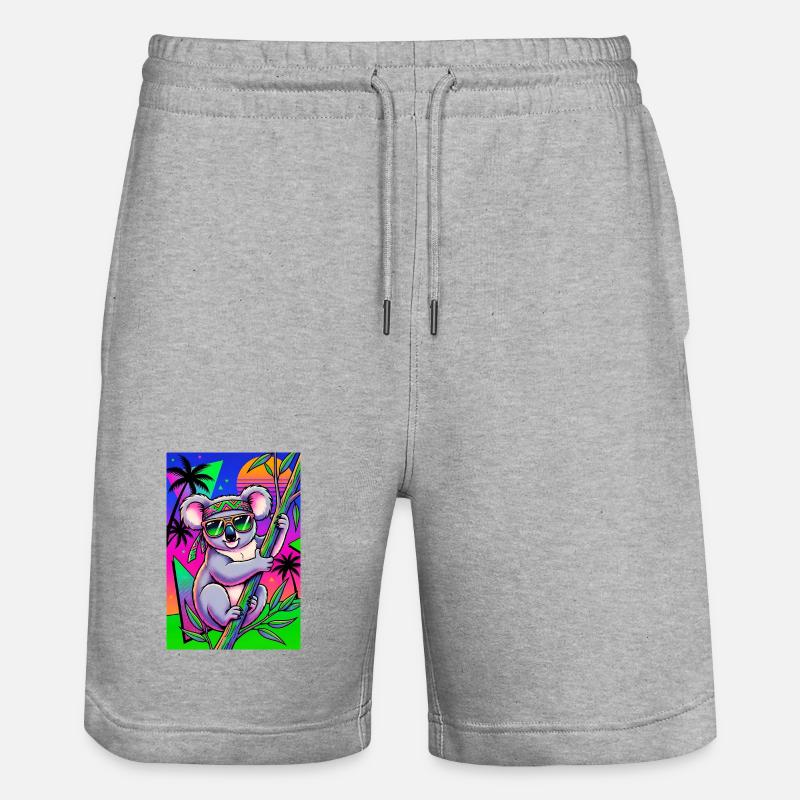 Koala - Short de jogging bio TRAINER Stanley/Stella unisexe - gris chiné