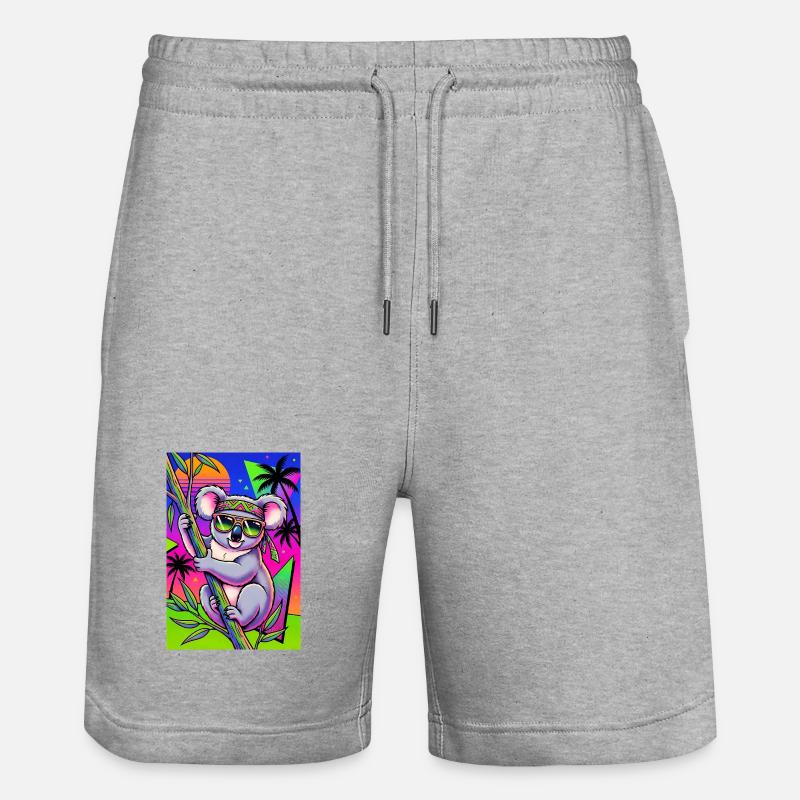 Koala - Short de jogging bio TRAINER Stanley/Stella unisexe - gris chiné