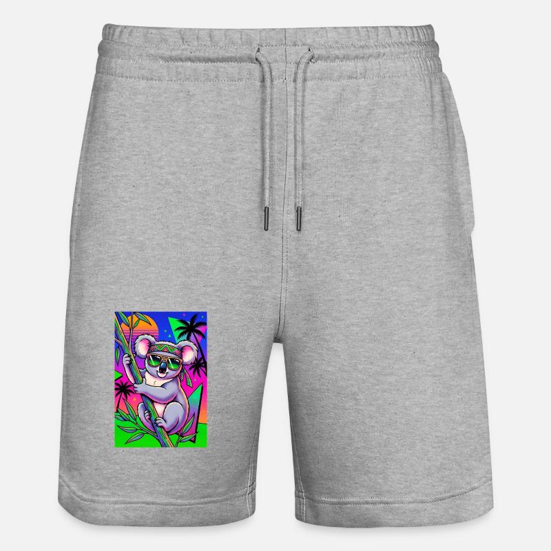 Koala - Short de jogging bio TRAINER Stanley/Stella unisexe - gris chiné