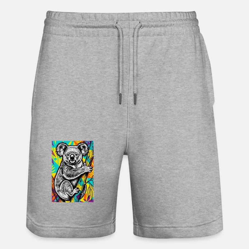 Koala - Short de jogging bio TRAINER Stanley/Stella unisexe - gris chiné