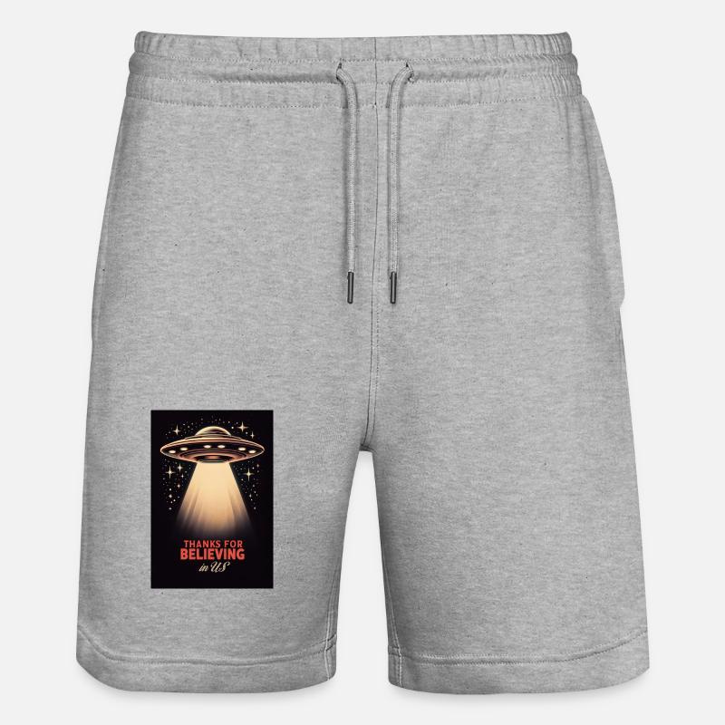 Merci de croire - Short de jogging bio TRAINER Stanley/Stella unisexe - gris chiné