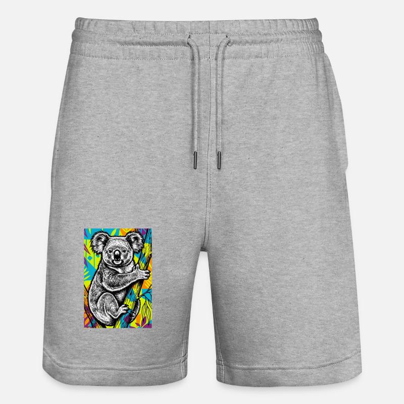 Koala - Short de jogging bio TRAINER Stanley/Stella unisexe - gris chiné