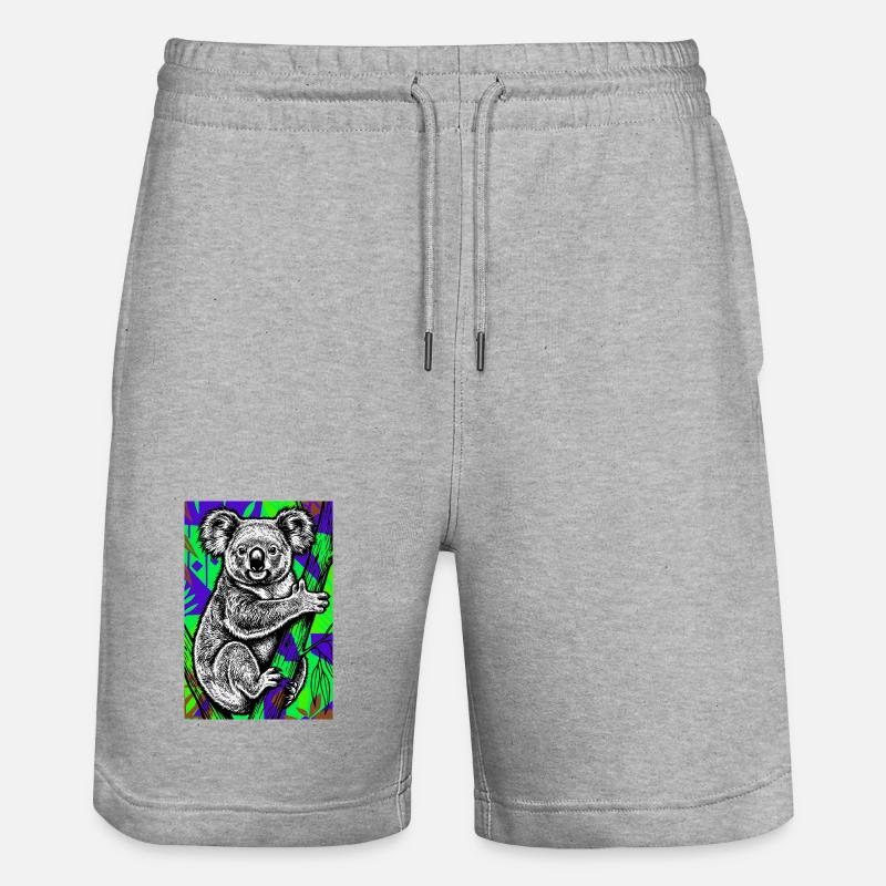 Koala - Short de jogging bio TRAINER Stanley/Stella unisexe - gris chiné