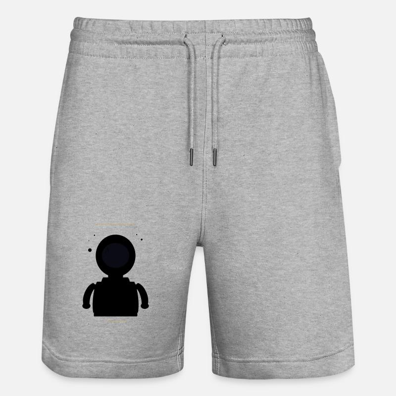 Lune Noire Minimaliste - Short de jogging bio TRAINER Stanley/Stella unisexe - gris chiné