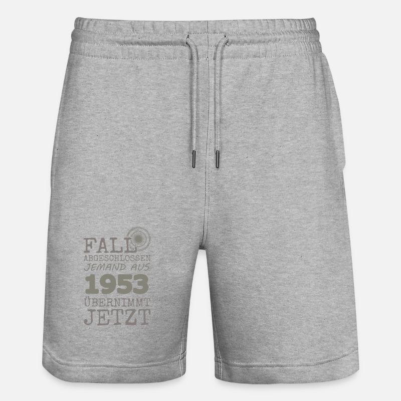 1953 - Stanley/Stella Unisex Bio Joggingshorts Trainer - Grau meliert