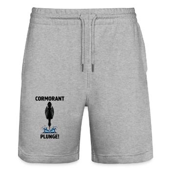 Kormoran Plongeon Mer Tauchkormoran - Stanley/Stella Unisex Bio Joggingshorts Trainer  - Grau meliert - Vorne - Nik (191cm) & Marisol (170cm)