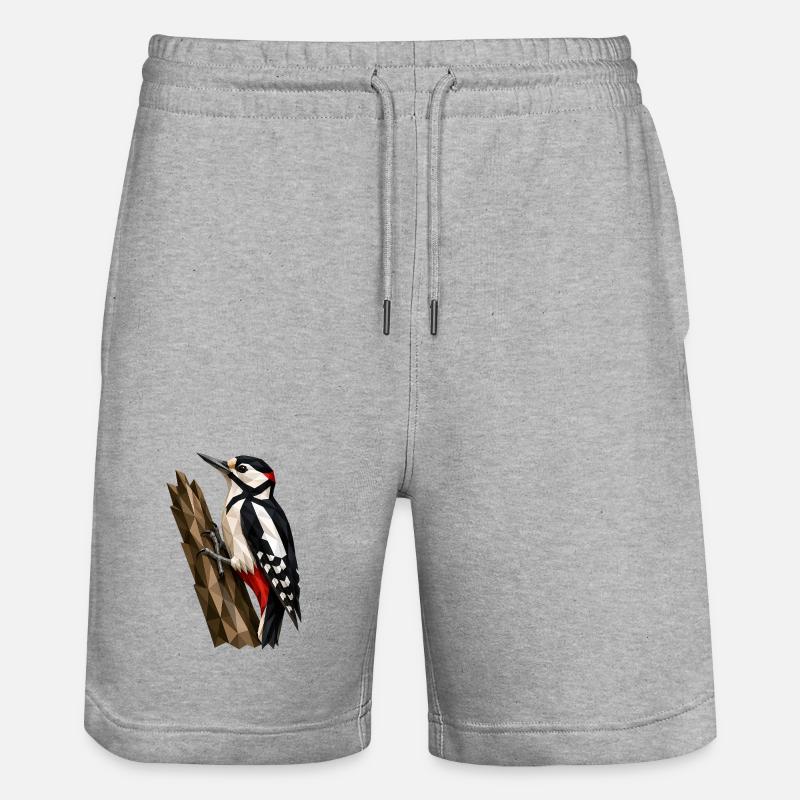 Pic polygonal - Short de jogging bio TRAINER Stanley/Stella unisexe - gris chiné