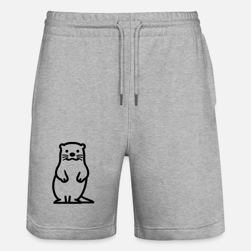 loutre - Short de jogging bio TRAINER Stanley/Stella unisexe - gris chiné