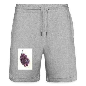 Raisins - Short de jogging bio TRAINER Stanley/Stella unisexe - gris chiné - Devant - Nik (191cm) & Marisol (170cm)