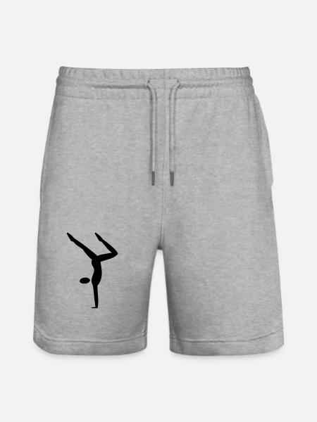 Handstand - Stanley/Stella Trainer Unisex Organic Jogging Shorts - heather grey