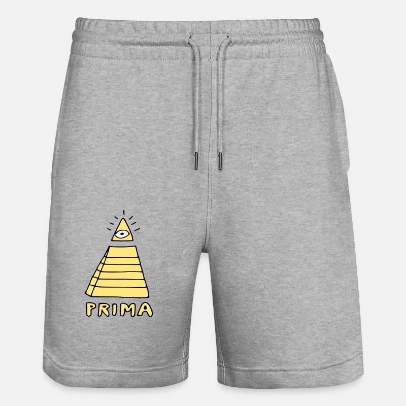 prima - Stanley/Stella Unisex Bio Joggingshorts Trainer  - Grau meliert