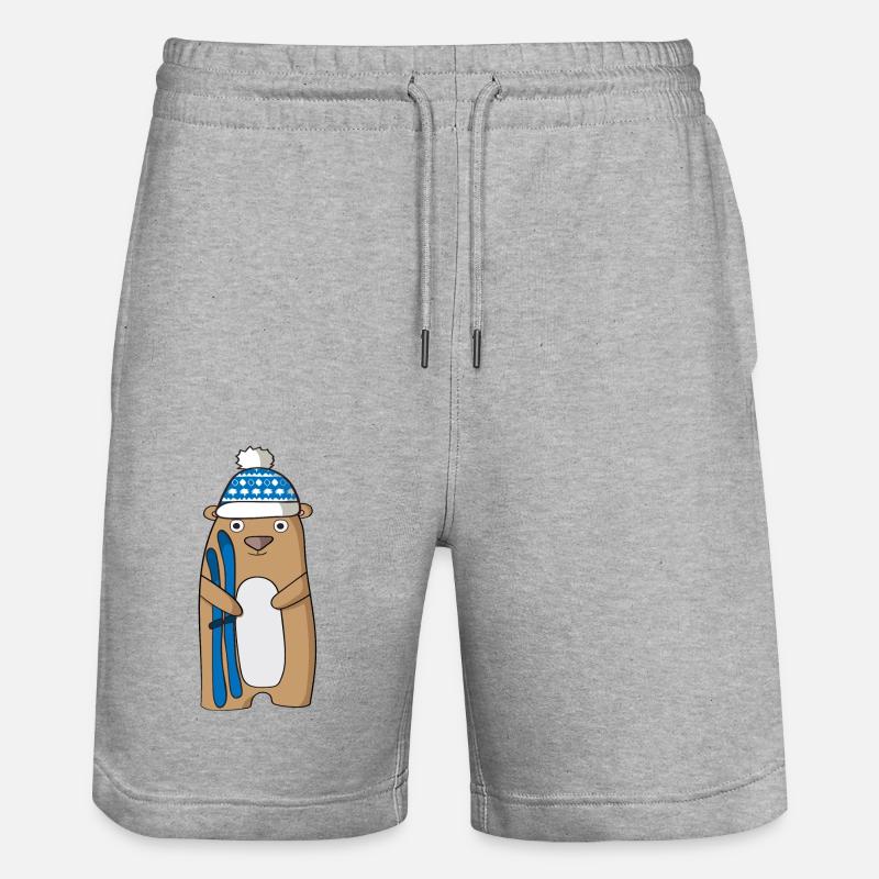 Ski - Short de jogging bio TRAINER Stanley/Stella unisexe - gris chiné